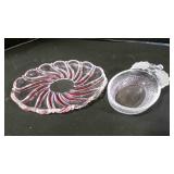 Vintage Mikasa Holiday Glass Candy/Trinket Dishes