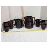Marcrest Stoneware Brown Pitchers & Cups