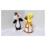 Vintage Warner Bros. Ceramic Character S&P Shakers