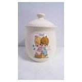 Vintage Precious Moments Ceramic Jar