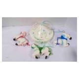 Vintage JAM Ceramic Nursery Carousel Pony Mobile