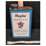Maytag Multi-Motor Oil tin can, 1 quart