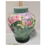 Porcelain flower pot, 11" tall