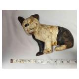 Cast iron Boston Terrier door stop, 7" tall