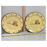 2 Monterrey Western Ware Chuckwagon plates