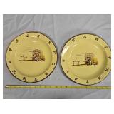 2 Monterrey Western Ware Chuckwagon plates