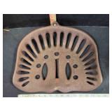 Vintage cast iron implement seat