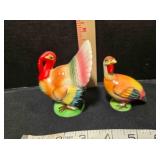 Ceramic turkey pitcher, 3½" tall