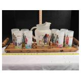 Knox Oil Famous Oklahoma Indians Glasses