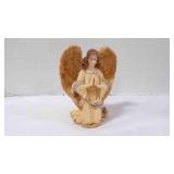 Vintage Cast Resin Kneeling Praying Angel Figure