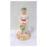 1986 Gorham Porcelain Christmas Girl w/ Basket