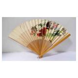 Vintage Birds/Floral Bamboo Hand Foldable Fan