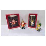 2 Vintage Hallmark Fishing-Themed Tree Ornaments