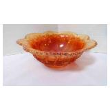 Antique Marigold Carnival Glass Bowl