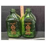 2 Gold Spot milk bottles