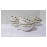 Vintage Fine Knox China, Japan Mistletoe Teacups