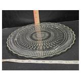 Vintage Federal Glass Sunflower pattern cake plate