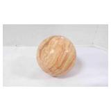 Polished Veined Marble/Jasper Stone Sphere Décor