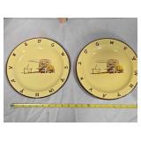2 Monterrey Western Ware Chuckwagon plates