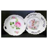 Antique Bavarian Porcelain Dinner/Serving Plates