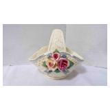 Vintage Porcelain Lattice & 3-D Basket