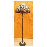 Floor Lamp with stained glass shade