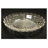 American Fostoria Divided Dish - 10" x 7"