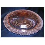 Miss American Pink Depression Cake Plate