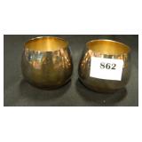 Wm. A. Rogers silver-plated cups - 2, 2½" high