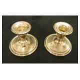 Candlesticks (2) Rogers Sterling, 201 15, weighted