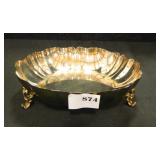 Wm. A. Rogers silver-plate Bowl on 3 legs