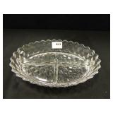 American Fostoria Divided Oblong Dish