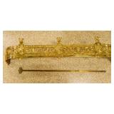 Brass Fireplace Fender w/eagle décor