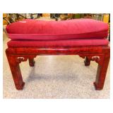 Cushioned Stool w/ornate design