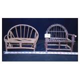 Benches made with Twigs,