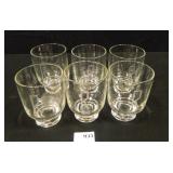 Brandy Glasses w/Letter R Engraved, set of 6