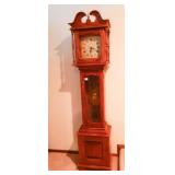 Abel Cottey Grandfather Clock, 75" h x 17" w