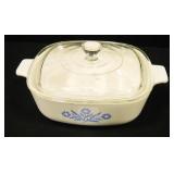 1 qt. Corningware Cornflower Casserole dish/lid