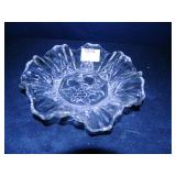Scalloped Dish w/fruit design in bottom