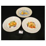 Winterling Plates - 2, 7½", Plate w/Pears, 8½"