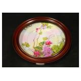 Hand Painted Plate w/grape motif - 8½" diam.