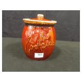 Hull Oven Proof USA Cookie Jar, 8½" hx 6¼" d.