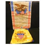 Fabric Calendar - 1976, Scarf w/Eagle Décor