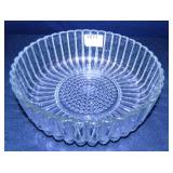 Salad or Fruit Bowl, Patterned Glass, 2¼" x 8½"
