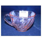 Vintage Pink Glass Cup, Arcoroc, France