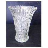 Vintage Patterned Glass Vase, 8¼" h. x 6" d - top