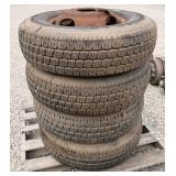 4 Trailer Tires & Rims LT 215/85R16