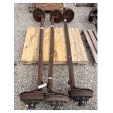 3 Trailer Axles 6,000 lb Used
