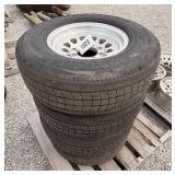4 LT235/85R16 Trailer Tires & Alum Rims