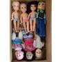 Dolls, doll clothes, accessories